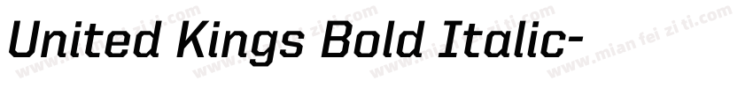 United Kings Bold Italic字体转换